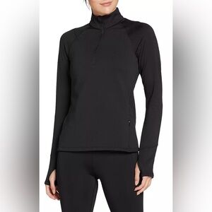DSG Women's Pure Black Run Grid 1/4 Zip Jacket, Size XL